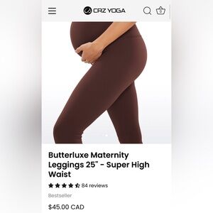 CRZ Yoga Maternity Leggings